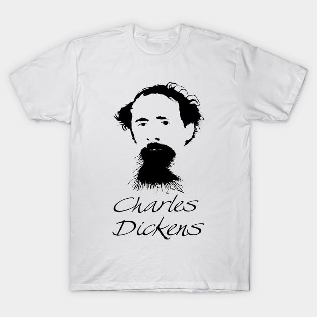 Charles Dickens T-Shirt by PoetandChef